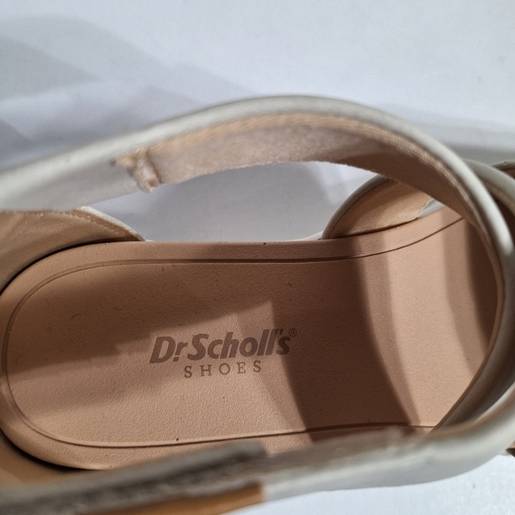 Dr Scholl's Cream Time Off Fun Padded Insole Strappy Comfort Wedge Sandal 7.5 - Picture 8 of 15